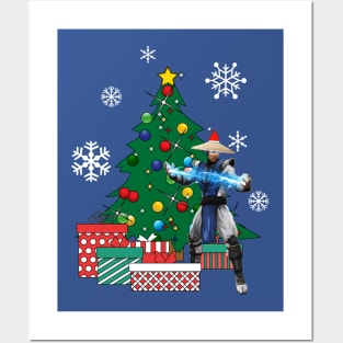 Raiden Around The Christmas Tree Mortal Kombat Posters and Art